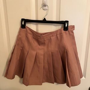 Dusty Rose Pleated Skirt